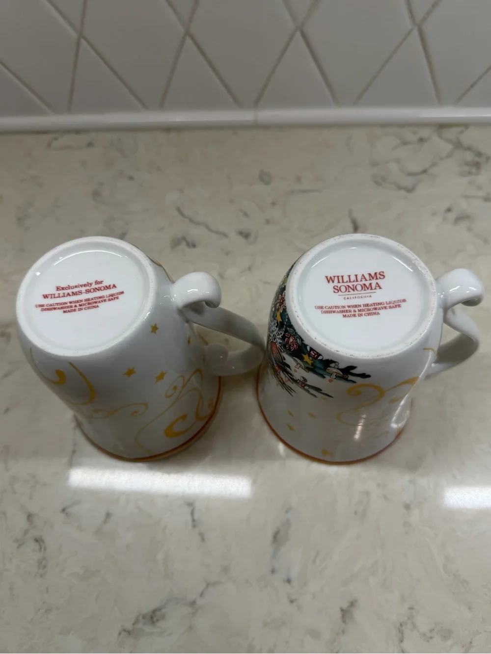 Williams and Sonoma ‘Twas the Night before Christmas Mugs 14oz